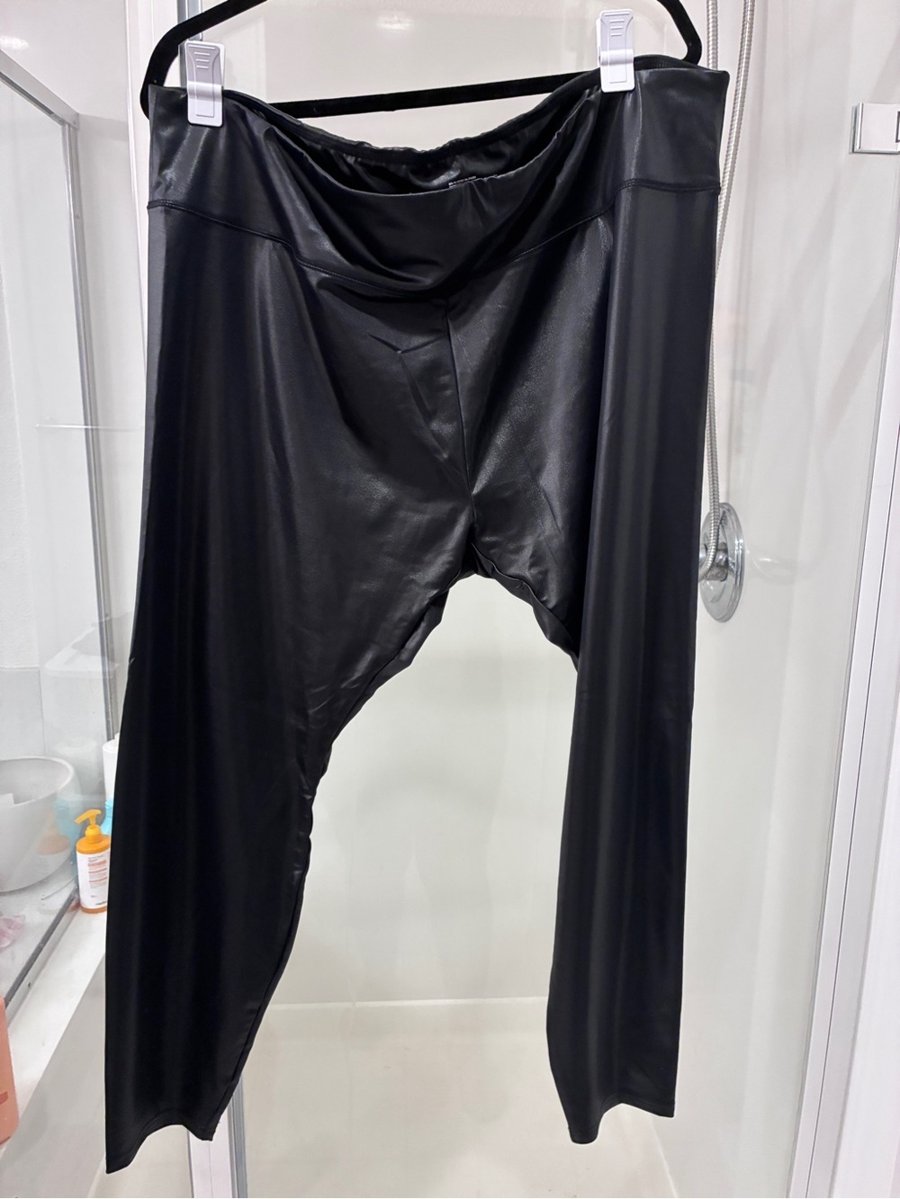 wild fable Black Shiny Faux Leather Leggings